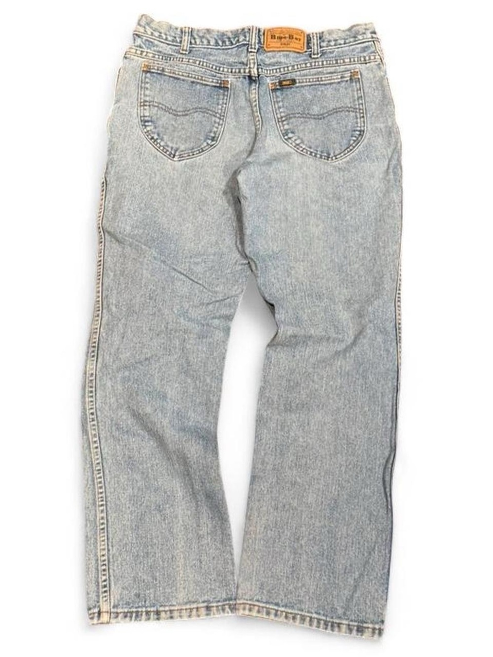 Vintage Blue Bay Faded Stone Washed Bootcut Jeans
